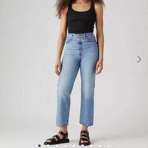 Levi's Premium Ribcage Straight Ankle Women's Jeans Light Wash Size 32